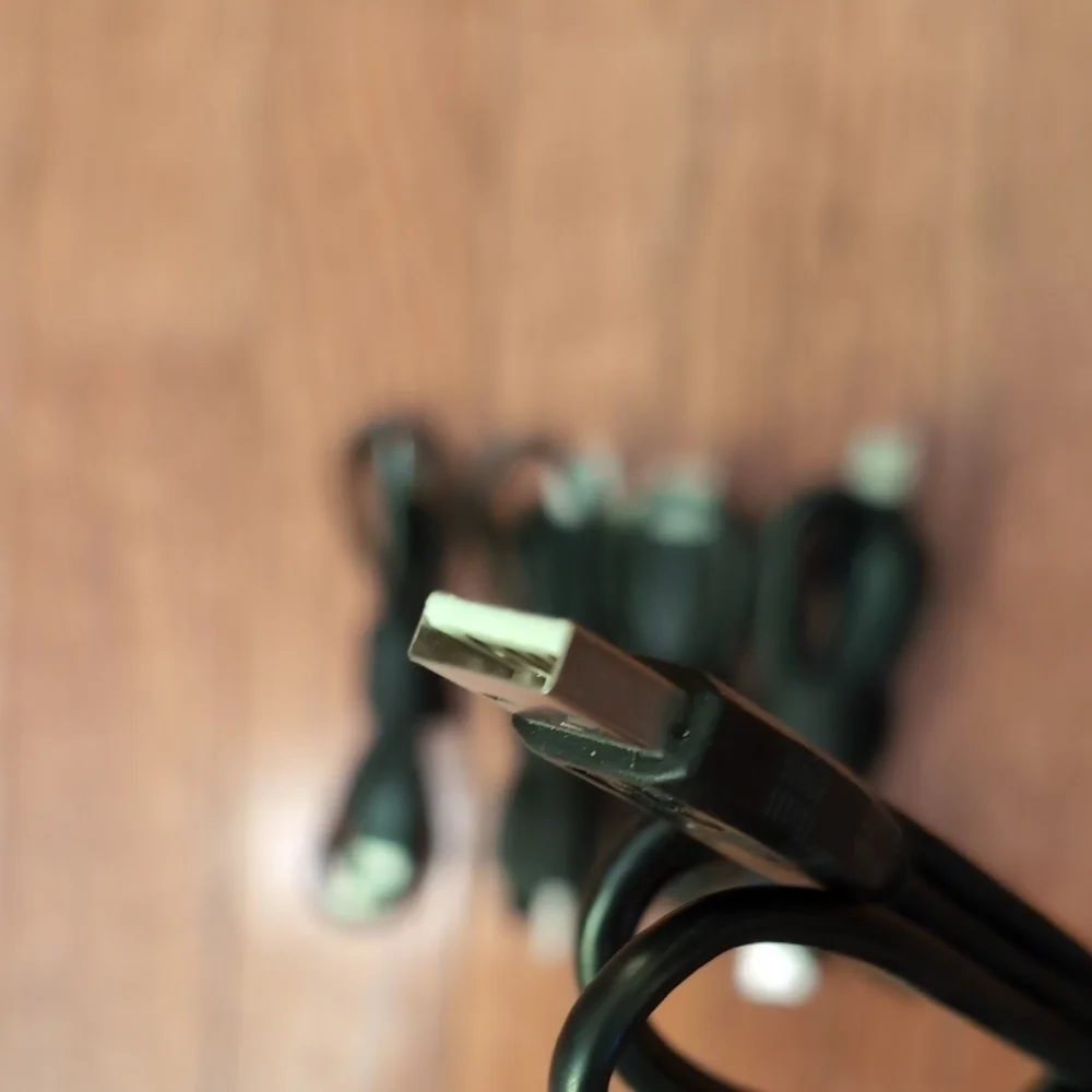 5 USB Female to Female Cables Black